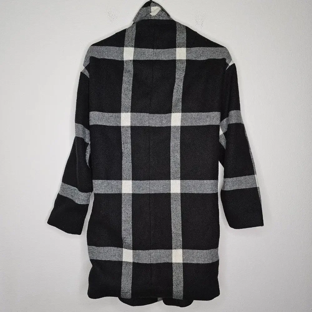 Preloved Madewell Women's Black/Gray Coat Size Small